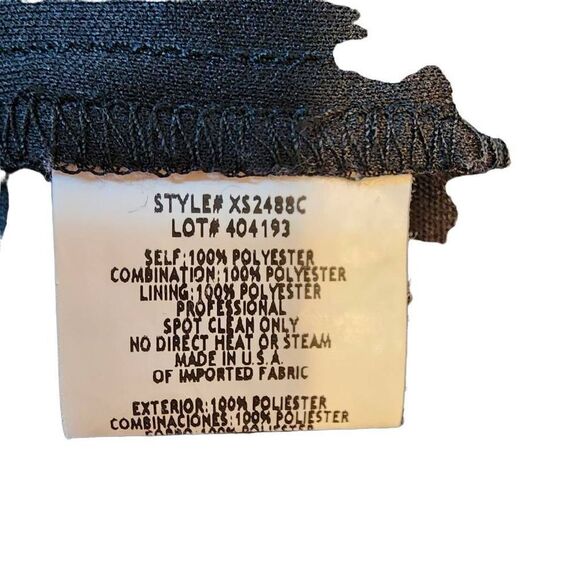 Cache Women's Party Dress Cocktail Sequins Mini Cutout Back Purple Black Size 10 - Picture 6 of 11